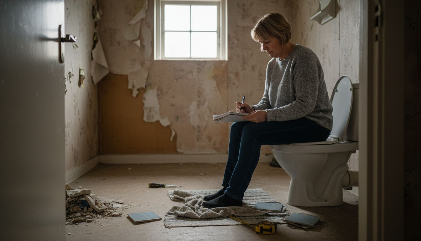 Planlegging av rehabilitering av bad før oppussing og riving